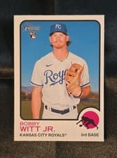 Bobby Witt Jr. 2022 Topps Heritage card