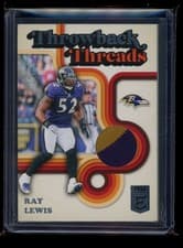2024 Donruss Elite Throwback Threads Doubles Ray Lewis / Terrell Suggs #TTD-BAL card