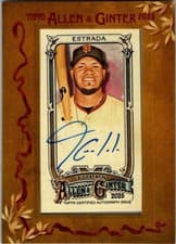 Thairo Estrada 2020 Topps Allen & Ginter Mini Autographs card
