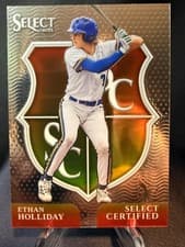 2025 Panini Select Select Certified Ethan Holliday #12 card