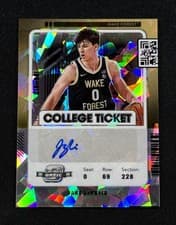 Jake LaRavia 2022 Panini Chronicles Draft Picks Contenders Optic College Ticket Autograph card