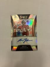 Brad Johnson 2021 Panini Select Signatures Select card