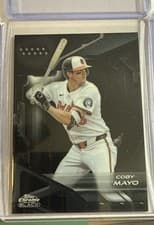 2026 Topps Chrome Black Base Set Coby Mayo #135 card