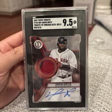 2025 Topps Tribute Threads Autograph Relics David Ortiz #TTTA-ORT card