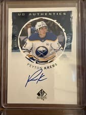 2024-25 SP Authentic UD Authentics Peyton Krebs #UDA-PK card