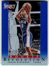 Jaden Springer 2021 Panini Select Rookie Revolution card