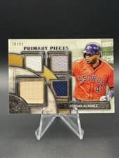 2025 Topps Museum Collection Single Player Primary Pieces Quad Relics Yordan Alvarez #SPPQ-YA card