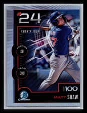 Matt Shaw 2025 Bowman Bowman Scouts Top 100 card