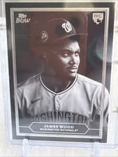 2025 Topps Black & White Prized Portraits James Wood #PP5 card