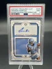 2025 Panini National Treasures Collegiate Rookie Signatures Omarion Hampton #9 card