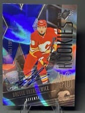2025-26 SPx Blue Autograph Parallel - Rookies Hunter Brzustewicz #F-HB card