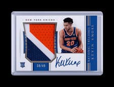 Kevin Knox 2018 Panini National Treasures card