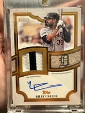 2026 Topps Topps Flagship Autograph Patch Riley Greene #TFAP2-RG card