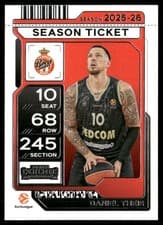 2025-26 Panini Contenders EuroLeague Base Season Ticket Daniel Theis #65 card