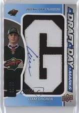 2024-25 SP Game Used Draft Day Marks Liam Ohgren #DDM-LO card