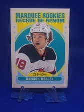 Dawson Mercer 2021 Upper Deck O Pee Chee Update card