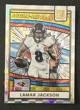 Lamar Jackson 2025 Donruss Action All-Pros card