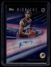 2025-26 Topps Midnight Rookie Horizon Signatures Rasheer Fleming #RHS-RF card