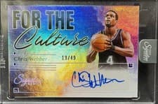 2025-26 Panini Signature Series For the Culture Chris Webber #2 card