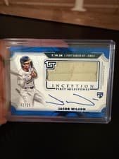 2025 Topps Inception MLB First Milestone Autograph Relics Jacob Wilson #FMAR-JWI card