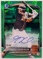 2025 Bowman Draft Sapphire Sapphire Chrome Prospect Autographs Gavin Kilen #CPA-GK card