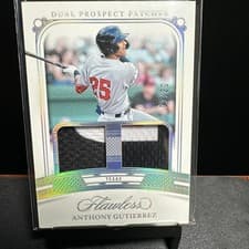 2024 Panini Flawless Dual Prospect Patches Anthony Gutierrez #DP-AG card