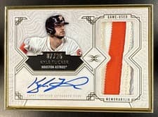 2025 Topps Definitive Collection Framed Autograph Patch Collection Kyle Tucker #FAPC-KT card