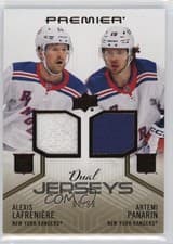 2024-25 Upper Deck Premier Premier Dual Jersey Alexis Lafreniere/Artemi Panarin #PD-LP card