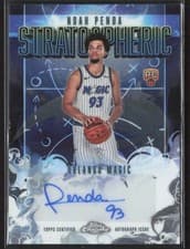 2025-26 Topps Chrome Stratospheric Signatures Rookies Noah Penda #SMR-NP card