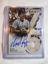 2026 Topps 75 Years of Topps Die-Cut Autographs Wade Boggs #75YA-WB card