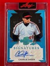 2025 Leaf Spectacular Baseball Spectacular Signatures Charlie Sheen #S-CS1