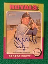 2024 Topps Heritage Real One Autograph George Brett #ROA-GB card