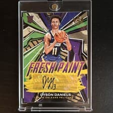Dyson Daniels 2022 Panini Court Kings Fresh Paint Autographs card