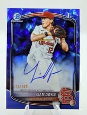 2025 Bowman Draft Sapphire Sapphire Chrome Prospect Autographs Liam Doyle #CPA-LD