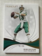 Dan Marino 2019 Panini Immaculate Collection card