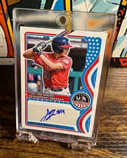 2025 Panini Stars & Stripes 15U National Team Signatures Anthony Frausto III #NTS-AF card