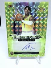 2025-26 Finest Electrifying Signatures Adou Thiero #ESG-AT card
