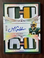 2025 Panini National Treasures Treasured Rookies Matthew Golden #14 card