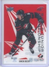 2024-25 Upper Deck Ice World Junior Championship Owen Beck #WJC-12 card