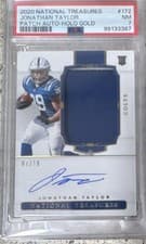 Jonathan Taylor 2020 Panini National Treasures card