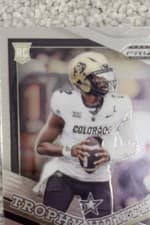 2025 Panini Prizm Draft Picks Trophy Hunting Shedeur Sanders #18 card