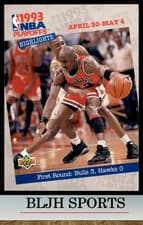 First Round: Bulls 3, Hawks 0 1993-94 Upper Deck Base Set card
