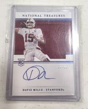 Davis Mills 2021 Panini National Treasures Collegiate card