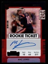 Mac Jones 2021 Panini Contenders card