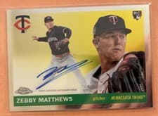 2025 Topps Chrome Platinum Autographs Zebby Matthews #CPA-ZEM card