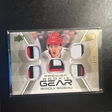 2024-25 Upper Deck Premier Premier Gear Rookies Bradly Nadeau #PGR-BN card