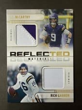 2025 Panini Luminance Reflected Materials J.J. McCarthy/Rich Gannon #6 card