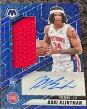 2024-25 Panini Select Rookie Jersey Autographs Bobi Klintman #RJA-BOB card