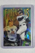 2025 Topps Chrome Logofractor Edition Fortune 15 Aaron Judge #F15-1 card
