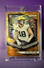 2025 Panini Prizm Draft Picks Trophy Hunting Colston Loveland #7 card